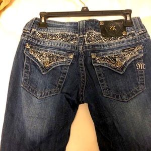 Miss me jeans gently worn! Decorated with jewels